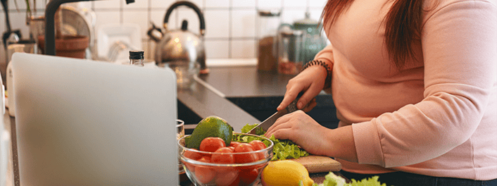 Woman cooking